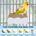 Katumo 4.9x3.1x1.6 inch corrugated paper parrot perch stand with two built-in wing nuts & bolts
