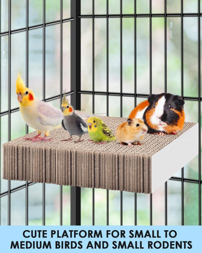 Katumo 7.8 Inch Paper Bird Chew Toy for Parakeet, Cockatiel, Conure, Budgie, Lovebird, and Small Birds