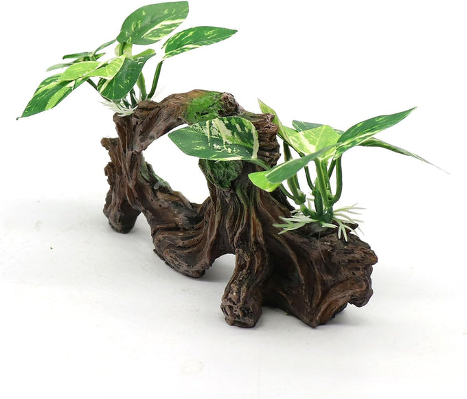 realaqcc artificial driftwood cave aquarium decor ornaments for betta fish tank accessories