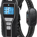 Dog training collar with remote, waterproof, adjustable control, beep and vibration modes, 2000FT range, rechargeable, fits small medium large dogs 15–120 lbs (Black)