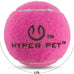 hyper pet mini tennis balls for small dogs, pink, non-toxic, 1.75 inches diameter, 4 pack