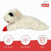 Multipet Lamb Chop Squeaky Dog Plush Toy - 10" Creampuff for Small & Medium Dogs