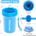 Professional 7-in-1 dog paw cleaner for medium-sized dogs, fits paws 1.5 to 2.5 inches wide, blue