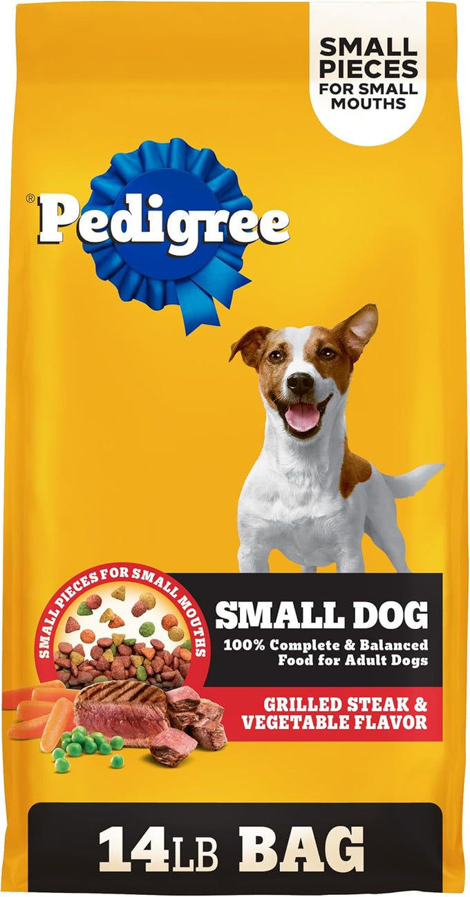 Pedigree Grilled Steak & Vegetable Dry Dog Food, 14 lb.