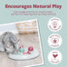 Trixie Cat Activity Flip Board - 4-module treat puzzle enrichment toy for indoor cats - Berry/Gray, 9x9x2.5in