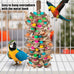 18inch multicolored wooden blocks parrot cage bite toy for macaws conures african greys