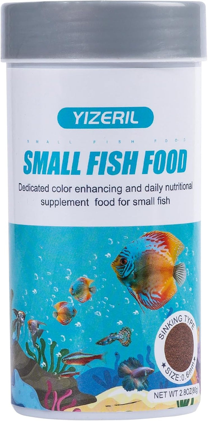 High-Protein Freeze-Dried Bloodworms Fish Food for Goldfish, Betta, Cichlids, Guppies, Tropical & Saltwater Aquarium (30Z)