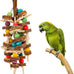 Rypet Parrot Cage Bite Wooden Block Toy for Small Medium African Greys Parrots Birds