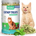 13.4 oz Natural Chicken Catnip & Cat Grass Hairball Control & Dental Care Treats for Indoor Cats and Kittens