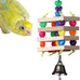 Super Bird Creations SB680 Balsa Stack Bird Toy for Small Parrots, 6.5" x 2" size, Balsa and Plastic Beads