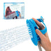 Aquapaw dog bath brush pro & shower attachment - large silicone rubber - 8ft hose attachment & shower wand for pet bathing