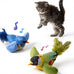 2-pack green and blue bird cat toys for indoor cats' natural hunting instincts with realistic chirping sounds