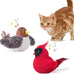 Potaroma SilverVine Cat Toys Chirping Realistic Birdies Interactive Kicker Indoor Kitty Exercise Toys 2 Pcs