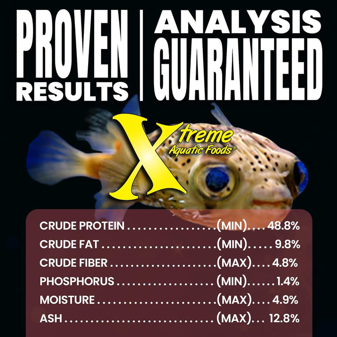 Xtreme wrigglers 4oz usa farm grown krill-based live fish food alternative with vibrant colors and natural protein source