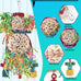 bissap 2pcs parrot foraging shredder toys sola balls sepak takraw for cockatiels parakeets conures love birds cage toy