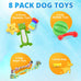loyee 8 pack puppy toys for small dogs luxury dog chew toys with squeaky plush toys rope toys and ball teething toys