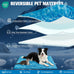 expwlorer dog cooling mat, double-sided foldable pet bed for dogs and cats, blue pad cooling dog blanket