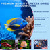 Freeze-dried bloodworms high protein natural aquatic food for tropical saltwater fish betta goldfish cichlid guppy 3.5 oz