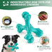 Blue Indestructible Natural Rubber Bone Toy for Large Breed Aggressive Chewers Dogs, Durable and Easy Cleaning