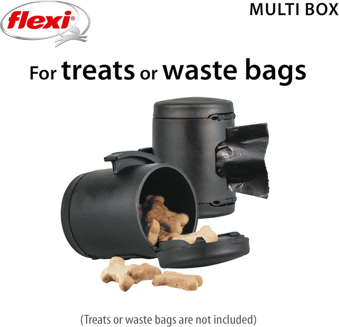 Flexi Xtreme, New Classic, and Black Design Retractable Leashes Poop Bag Dispenser Holder