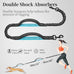 iYoShop hands-free dog leash with zipper pouch for walking jogging and running dogs (Large, 25-120 lbs, Black)