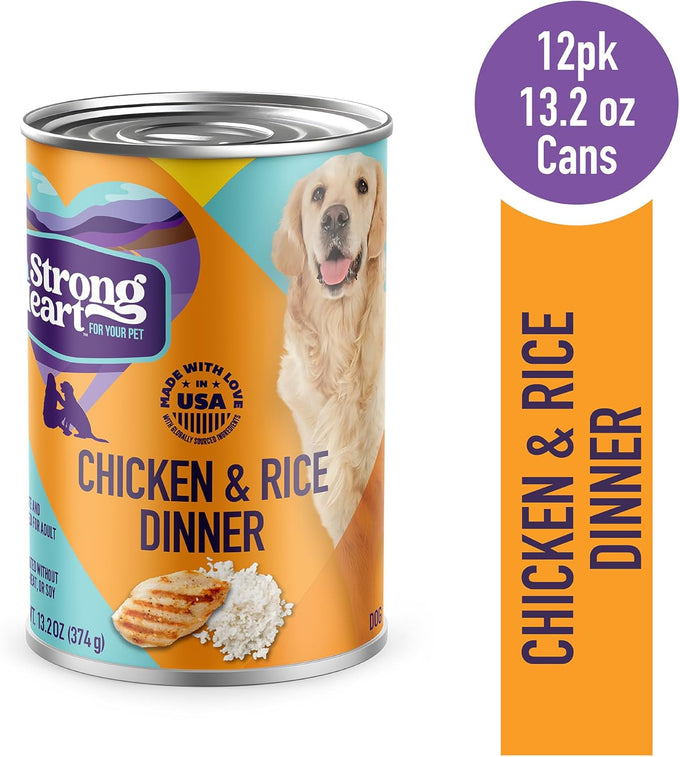 A Strong Heart Wet Dog Food, Chicken & Rice Dinner - 13.2 oz