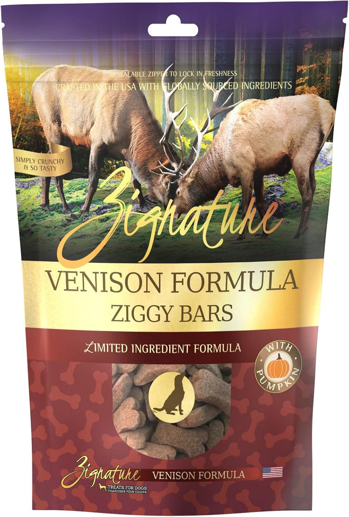 Zignature limited ingredient formula biscuits whitefish dog treats, 12 oz, crunchy texture, bone shape
