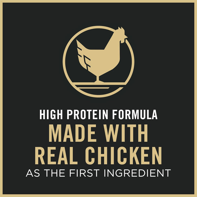 Purina Pro Plan High Protein Cat Food with Probiotics, Chicken and Rice Formula, 7 lb Bag