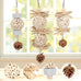 Wontee natural sola ball parrot foraging hanging toys, safe for cockatiels, conures, parakeets, budgies, senegal, 3 pack