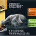 sheba perfect portions wet cat food cuts in gravy, roasted chicken entree and turkey entree, 12-count twin-pack trays