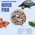 Amzey 2.3 oz dried whole river fish for turtles, terrapins, reptiles, and large tropical fish - natural and healthy