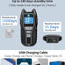 Dog training collar with remote, waterproof, adjustable control, beep and vibration modes, 2000FT range, rechargeable, fits small medium large dogs 15–120 lbs (Black)