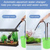 aqqa 6 in 1 automatic fish tank cleaning kit gravel vacuum for aquarium 320gph 20w