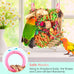katumo bird toys parakeet grass mat foraging toy parrot shredding hanging for cockatiel lovebird parakeet budgie