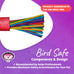 super bird creations sb301 chewable paper party bird toy for medium to large birds with colorful lollipop sticks
