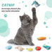 gejoy 20 pack catnip toys for indoor cats plush kitten chew toys catnip interactive safe