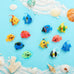 Weewooday 20 Pcs Artificial Moving Fishes Plastic Floating Lifelike Fish Tank Ornaments Aquarium Decorations Assortment