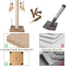 paroto sisal cat tree tower scratching post for indoor cats adults kittens interactive toys 25 inches
