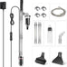 hygger electric aquarium gravel cleaner, 528gph fish tank vacuum, 5-in-1 automatic sand washer water changer cleaning kit