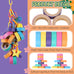 skyygemm 60 pcs durable cardboard parrot toys for medium large birds, macaw, african greys, cockatoos, eclectus senegal