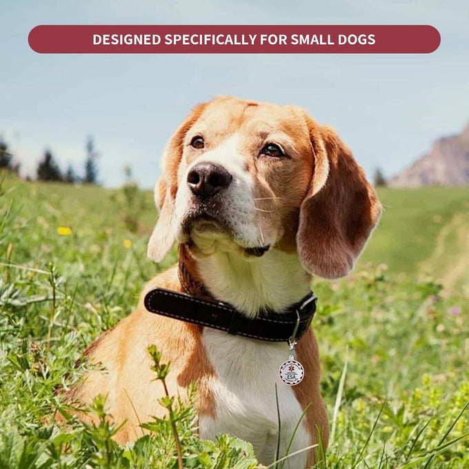 emotional-support-dog-tag-metal-pet-id-tags-esa-tag-red-medical-alert-symbol-double-sided