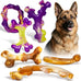 Frienhund tough nylon dog toys 3 pack for aggressive chewers, durable dog bones for medium large breeds