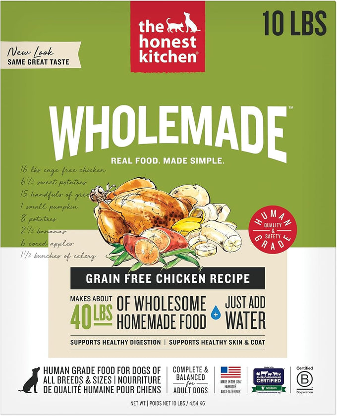 The Honest Kitchen Dehydrated Grain-Free Dog Food, Beef, 4 lb
