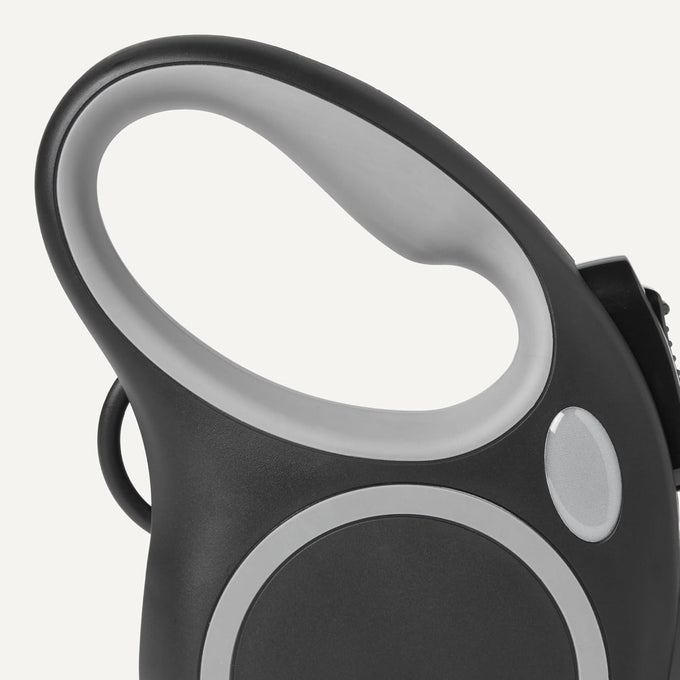 Amazon Basics Reflective Retractable Dog Leash with Non-Slip Grip and Quick-Lock Function, 50% GRS Certified Recycled