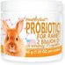 HealthyGut Probiotics for Rabbits 120 servings all-natural digestive system formula with 15 species of probiotic organisms