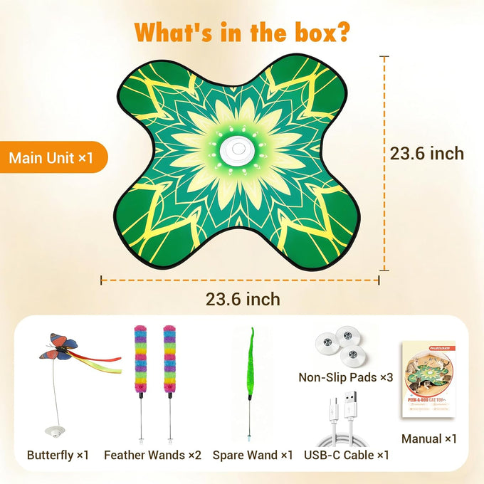 hide-and-seek-cat-toy-mat-3-in-1-interactive-cat-toys-for-indoor-cats-with-fluttering-butterfly-moving-concealed-feathers
