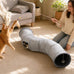 XiaPia 6-in-1 Collapsible Cat Tunnel with Interactive Roller Ball and Crinkle Hideout for Indoor Cats