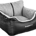 BurgeonNest dog car seat for small dogs, under 25 lbs, black, soft pet car travel home bed with storage
