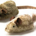 ourpets play-n-squeak twice the mice cat toy, 2pc interactive catnip toy with real mouse electronic sound