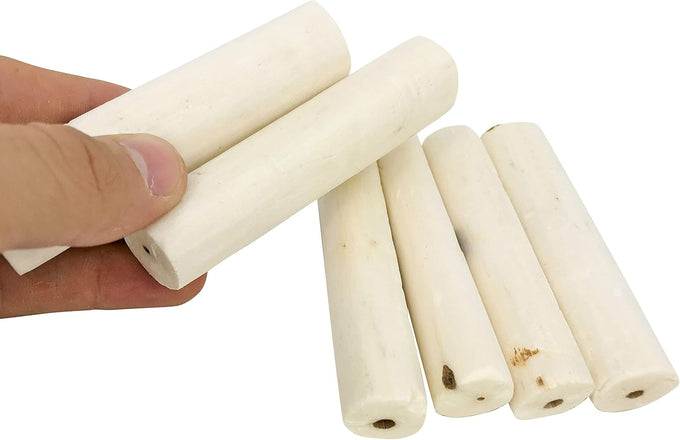 Bonka Bird Toys 1211 Pk6 6-pack natural sola sticks 3 long 1.25 diameter soft chew foraging toy